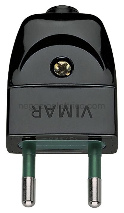 VIW00200 Spina 2P 10A S10 assiale nero