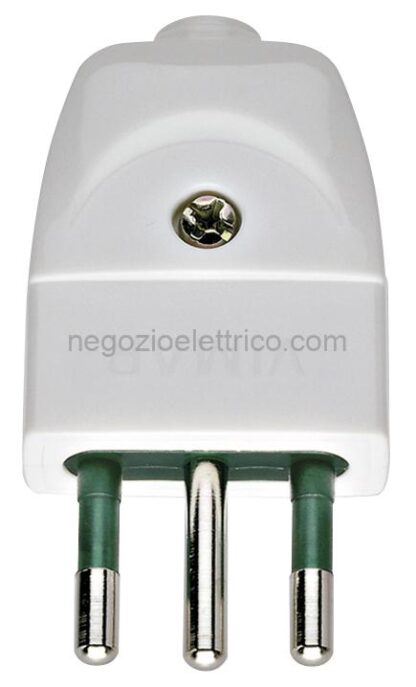 VIW00201.B Spina 2P+T 10A S11 assiale bianco
