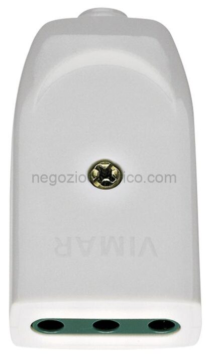 VIW00221.B Presa 2P+T 10A P11 assiale bianco