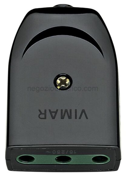 VIW00222 Presa 2P+T 16A P17 assiale nero