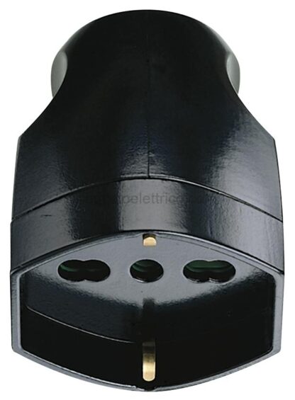 VIW00225 Presa 2P+T 16A universale assiale nero