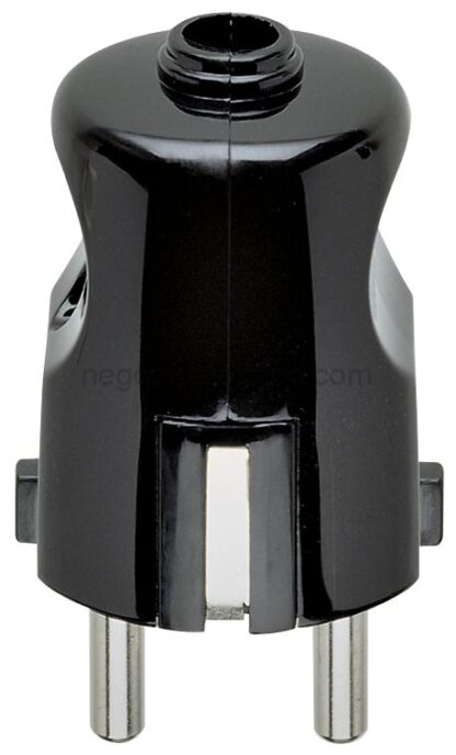 VIW00230 Spina 2P+T 16A tedesco assiale nero
