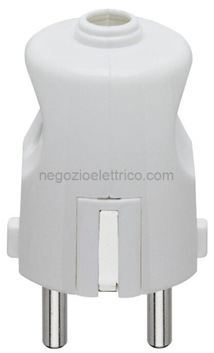 VIW00230.B Spina 2P+T 16A tedesco assiale bianco