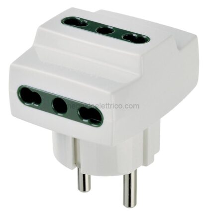 VIW00324.B Adattatore mult. S31+3P17/11 bianco