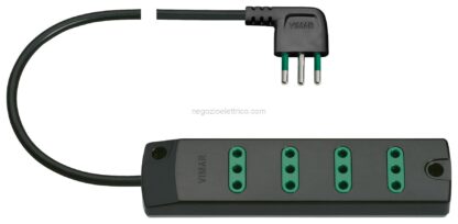 VIW00401.CC Presa mult. 4P11 + S11 90 nero
