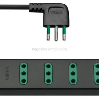 VIW00402.CC Presa mult. 6P11 + S11 90 nero