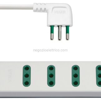 VIW00402.CC.B Presa mult. 6P11 + S11 90 bianco
