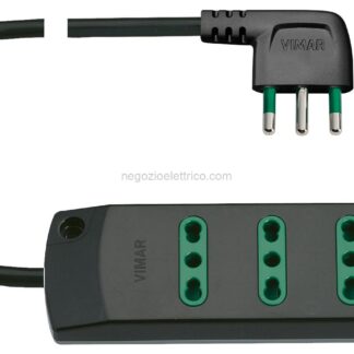 VIW00404.CC Presa mult. 4P17/11+ S17 90 nero