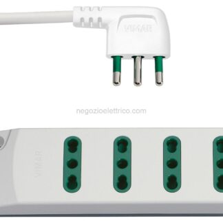 VIW00406.CC.B Presa mult. 6P17/11+ S17 90 bianco
