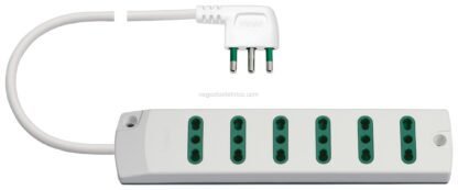 VIW00406.CC.B Presa mult. 6P17/11+ S17 90 bianco