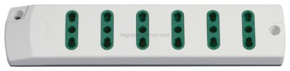 VIW00406.NC.B Presa mult. 6P17/11 bianco