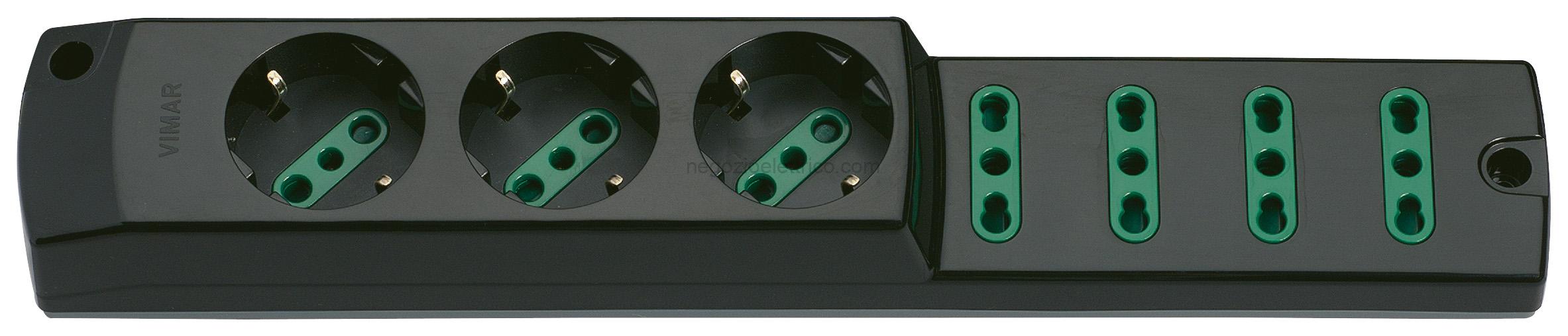 VIW00424.NC Presa mult. 3P30+4P17/11 nero