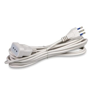 MST00613-SB Cavo lis.3x0.75 Mt.5 Sp.+Pr.Si.BIANCO