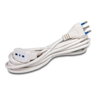 MST00634-SB Cavo lis.3X1 Mt.3 Sp.+Pr.Si.16A+T BIANCO