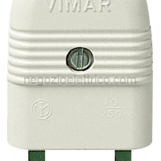 VIW01020.B Spina 2P 10A assiale bianco