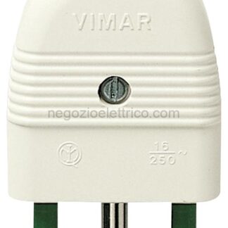 VIW01026.B Spina 2P+T 16A assiale bianco
