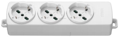 VIW01287.NC.B Presa multipla 3 universale bianco