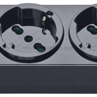 VIW01293.NC Presa multipla 5 universale nero