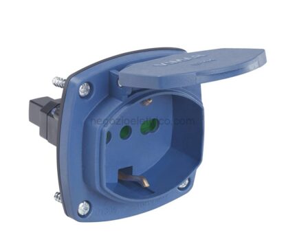 VIW01305 Presa ricambio 2P+T16A univers.avvol.blu