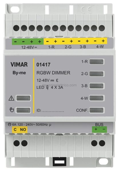 VIW01417 Attuatore domotico + dimmer RGBW 4OUT