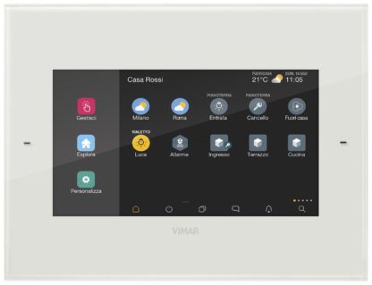 VIW01422.B Touch screen domotico IP 7in PoE bianco