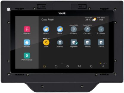 VIW01425 Touch screen domotico IP 10in PoE nero