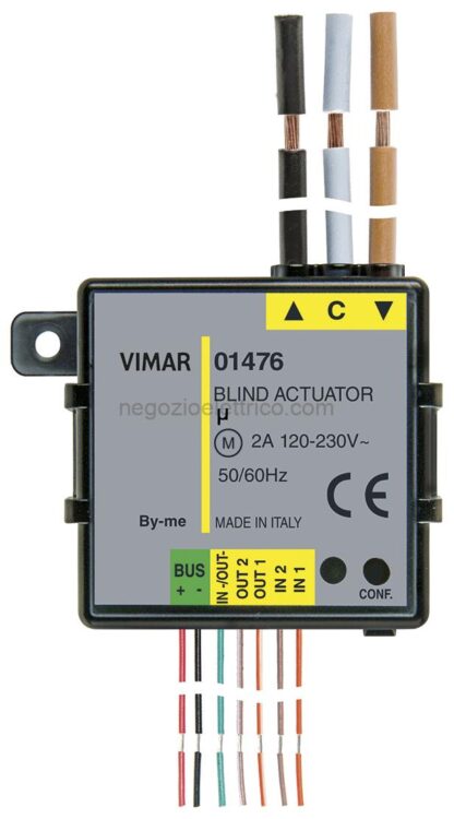 VIW01476 Modulo domotico 2in 3out (1 tapp+2 LED)