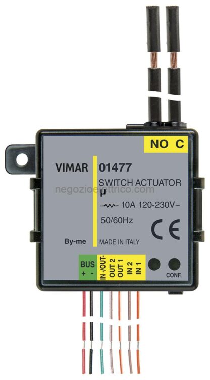VIW01477 Modulo domotico 2in 3out (1 rel+2 LED)