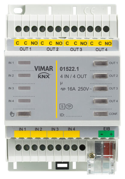 VIW01522.1 Dispositivo 4 in 4 out multifunzione KNX