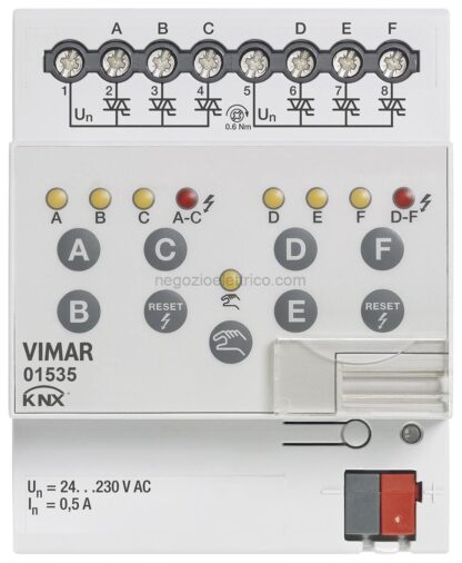 VIW01535 Attuatore elettrovalvole 6 out 230V KNX