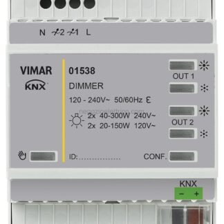 VIW01538 Dimmer KNX 2 OUT 200W LED 120-240V