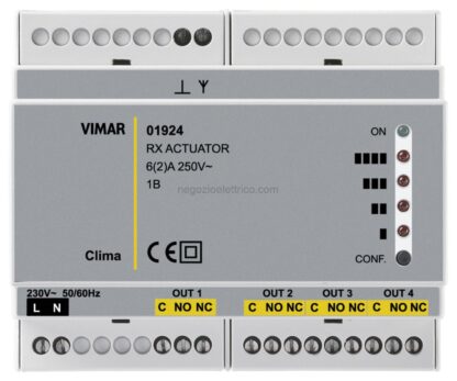 VIW01924 Attuatore/ricevitore RF 4 canali