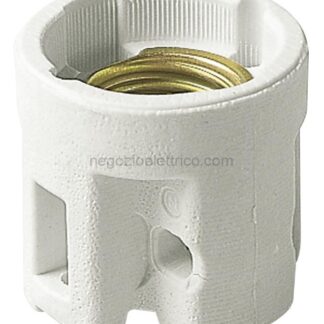VIW02182 Portalampada E27 50mm porc. bianco