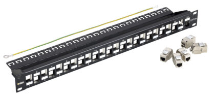 VIW03024.9 Pannello 24 RJ45 Cat6A FTP 1u