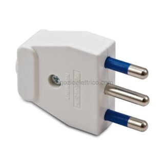 MST05161 Spina 2 poli+T 16A Bianca