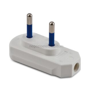 MST05431 Spina piatta 2 poli 10A Bianca