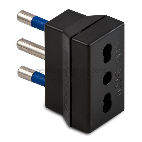 MST05620 Adatt.Sempl.Bipresa 16A+T Nero