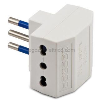 MST05631 Adatt.Doppio 10A+T Bianco