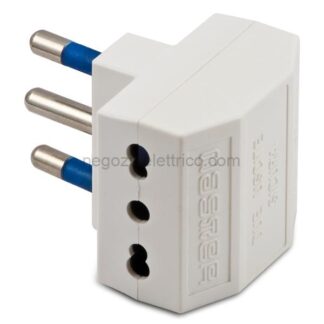 MST05641 Adatt.Doppio 16A+T Bianco