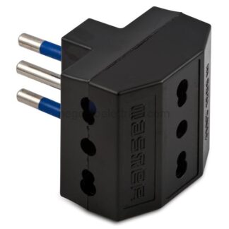 MST05650 Adatt.Triplo 10A+T Nero