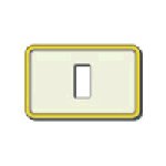 VIW08635.I.21 Placca 1M resina scatto avorio-oro