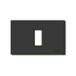 VIW08635.N Placca 1M allum. scatto nero