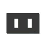 VIW08636.N Placca 2M allum. scatto nero