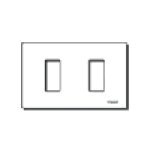 VIW08636.Z Placca 2M resina scatto bianco
