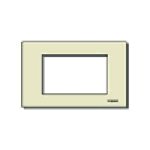 VIW08657.A Placca 3Msp resina scatto avorio
