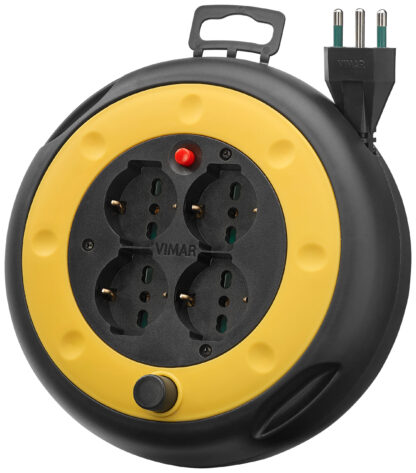 VIW0P32713 Avvolgicavo 16A 4 uscite universali 4m