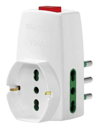 VIW0P00331.B Adattatore S17+2P17/11+univ+inter.bianco