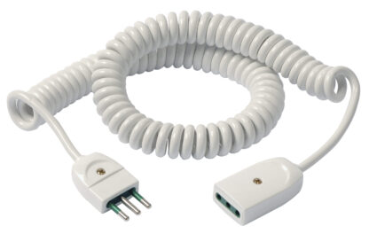 VIW0P32352.B Cavo prolunga estensibile 3G0,75 5m bian