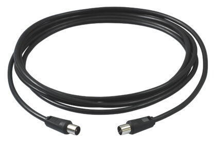 VIW0P32420 Cordone prol. TV 2m maschio-femmina nero