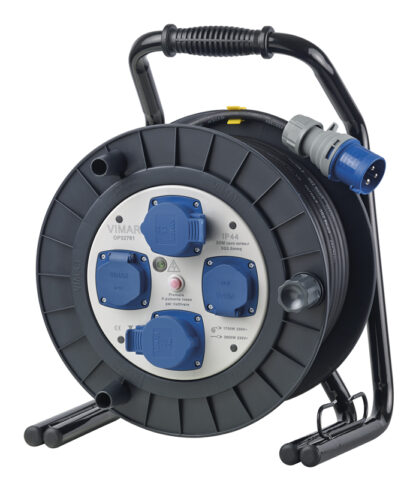 VIW0P32761 Avvolgicavo industriale 16A 4 uscite 30m